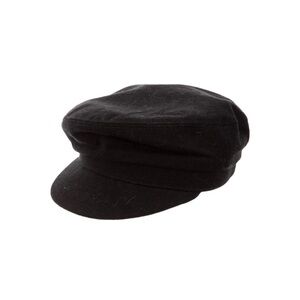 Isabel Marant Poplin Newsboy Hat EUC 100% Cotton Black
